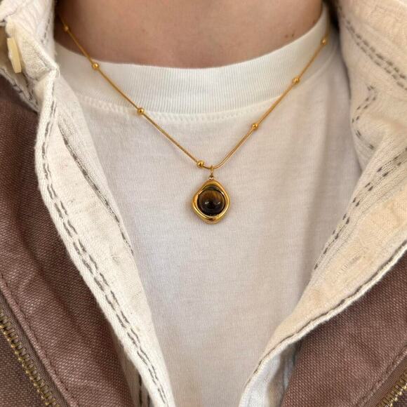 Other Other - Y2k 2000s gold brown opal